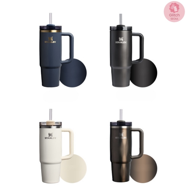 【Fluted Collection】韓国スタンレータンブラー /クエンチャー H2.0 フローライト タンブラー/0.88L/保温・保冷 / ステンレス/おしゃれ/ギフト