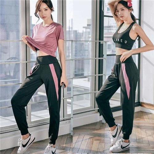 スポーツウェア レディース 上下セット 細見せ トレーニングウェア ランニング ウェア フィットネ