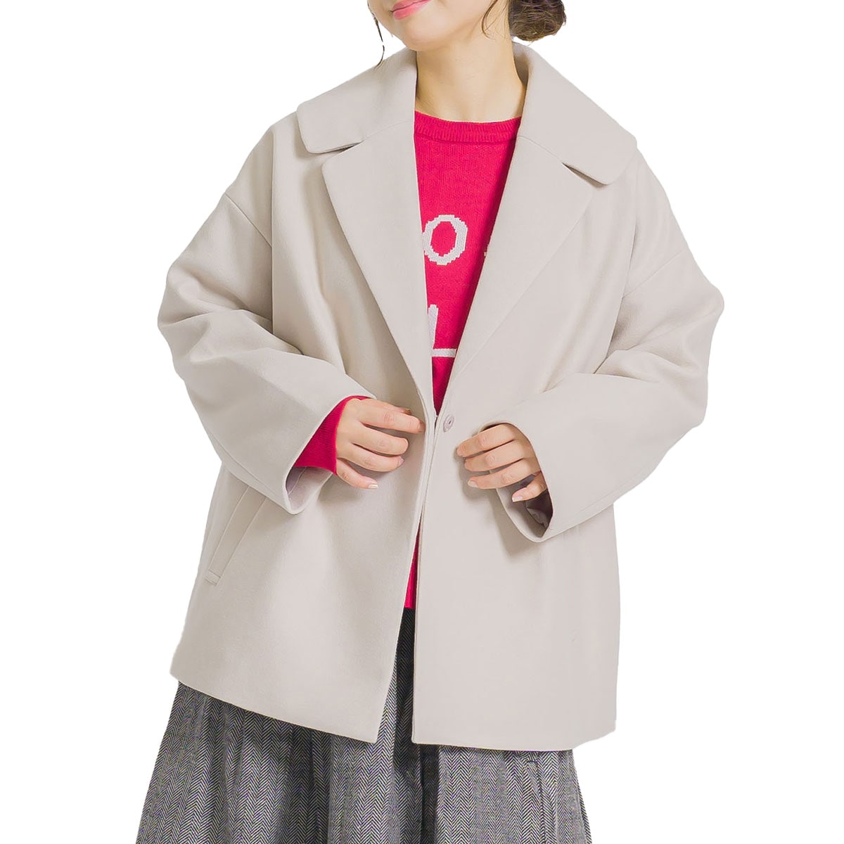 ショールカラーコート コート レディース 洗練された雰囲気ショールカラーコート ミドル丈 ゆったり 着痩せ Iライン しっかり 丈夫 軽い 裏地付き すっきり 体型カバー