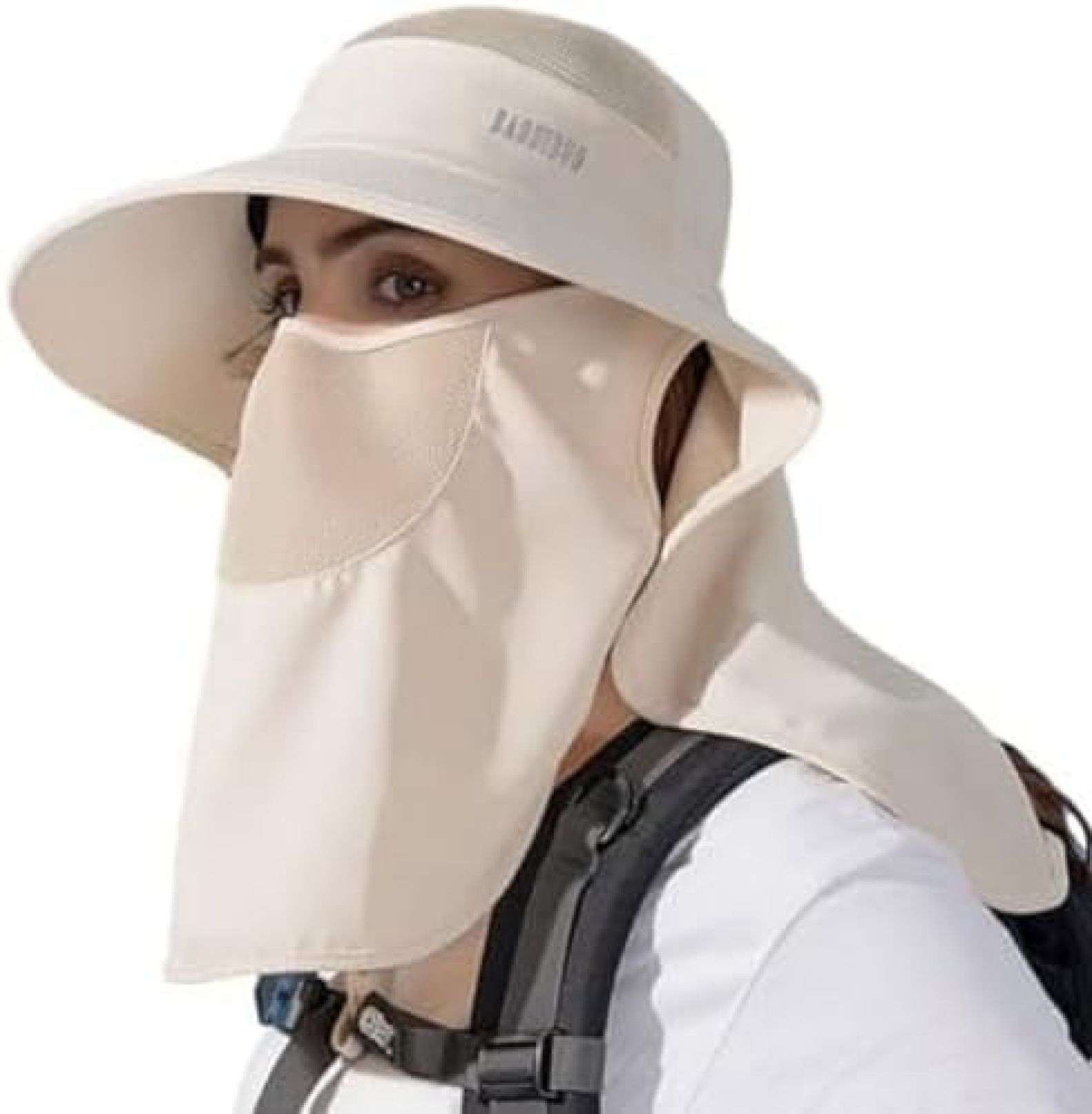 レディース 帽子 日よけ帽子 UVカット帽子 シェードハット つば広ハット あご紐 調節可能 紫外線対策 通気 夏 秋 アウトドア 旅行用 釣り 登山 ウォーキング ポニーテール穴 サファリハット