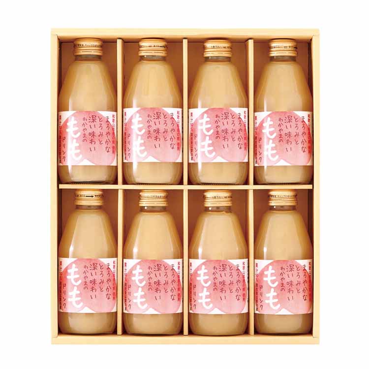 【目玉商品】和歌山県産白桃ドリンクセット 8本 小南農園 (代引不可)(TD)