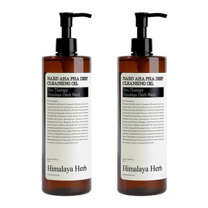 [1+1] AHA・PHA ディープクレンジングオイル 500ml+500ml / 韓国コスメ