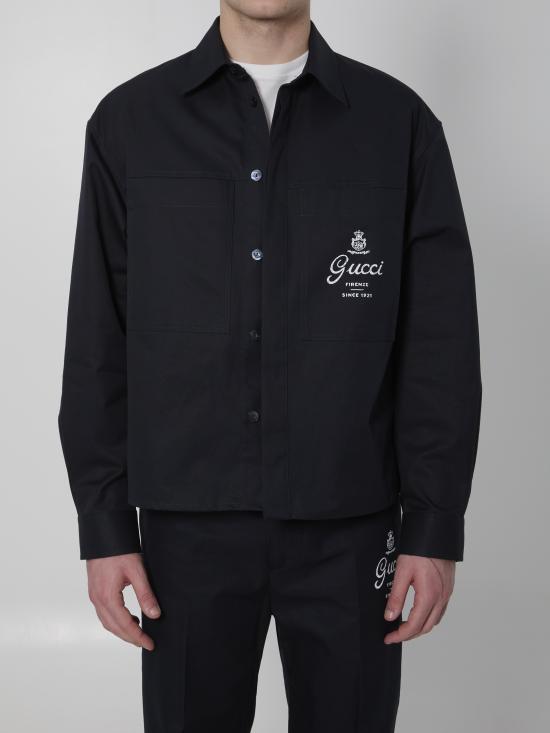 GUCCI Men Long Tops 851711 BLUE