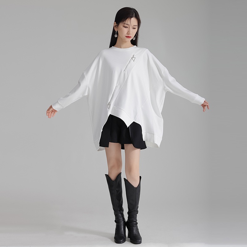 2025新型着痩せ大きいサイズ Tシャツ怠惰なゆとり長袖ブラウス