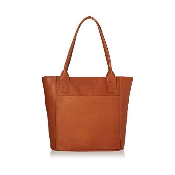 Piel Leather Small Tote Bag， Saddle， One Size 並行輸入品