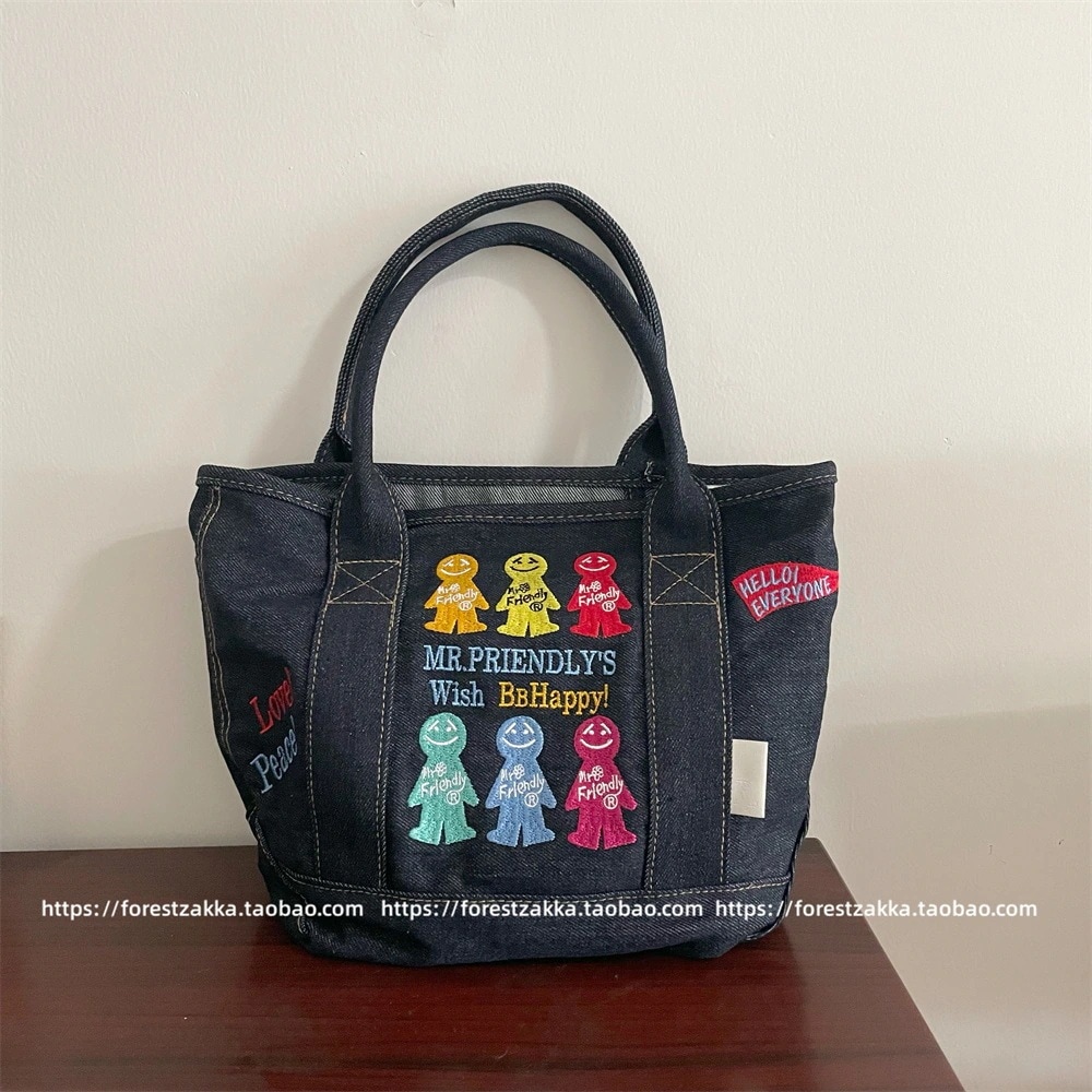 激レア！ミスターフリーダム デニムトートバッグ 激レア！ミスターフリーダム デニムトートバッグ Qoo10] 贩売促进