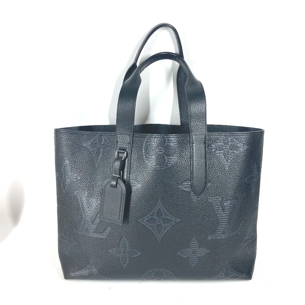 ショルダーバッグ M57290 カバ ヴォワヤージュ NV モノグラム ジャイアント シャドウ トートバッグ カバン 肩掛け レザー ブラック