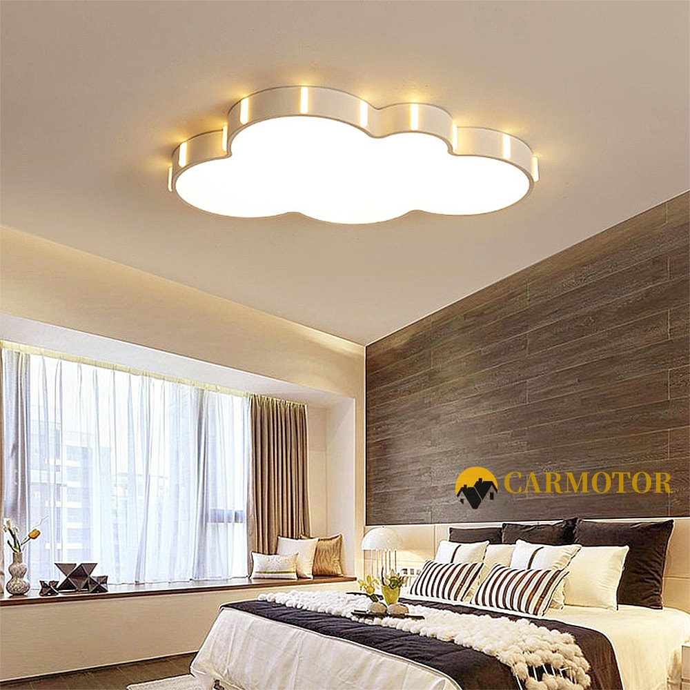 シーリングライト 子供部屋 かわいい おしゃれ LED 雲 シンプル 照明 調光調色 6畳 8畳 照明器具 天井照明 北欧 リモコン 遠隔操作 スマホ インテリア照明 寝室 省エネ コンパクト 10畳