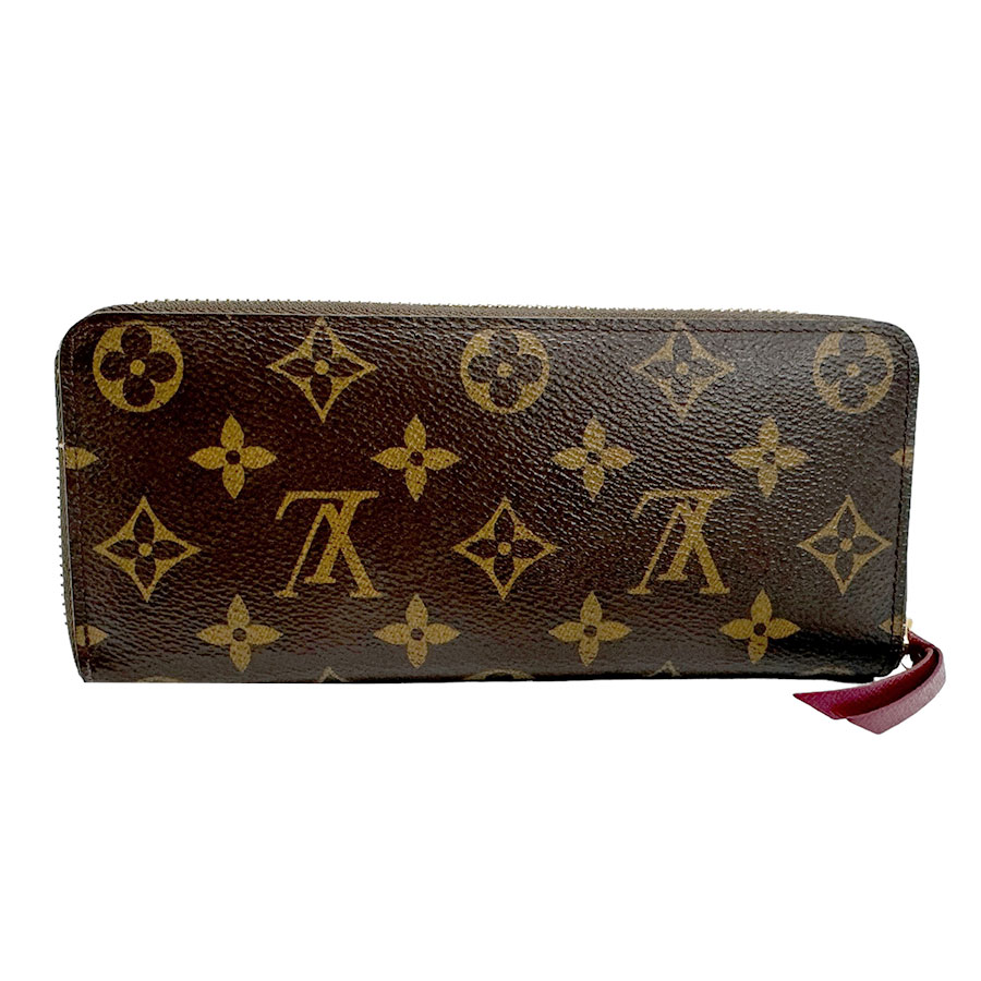ルイ ヴィトン LOUIS VUITTON ラウンドファスナー長財布 モノグラム ポルトフォイユ クレマンス モノグラムキャンバス フューシャ ユニセックス M60742 n0166 42,800円