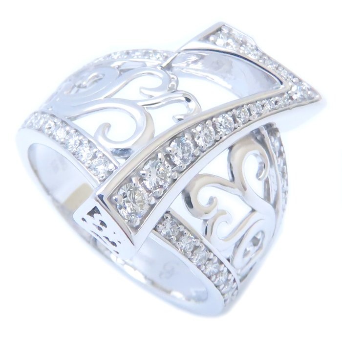 ナンバー リング 指輪 No.7 ダイヤモンド0.85ct 受注生産品 K18WG ホワイトゴールド/293708【中古】
