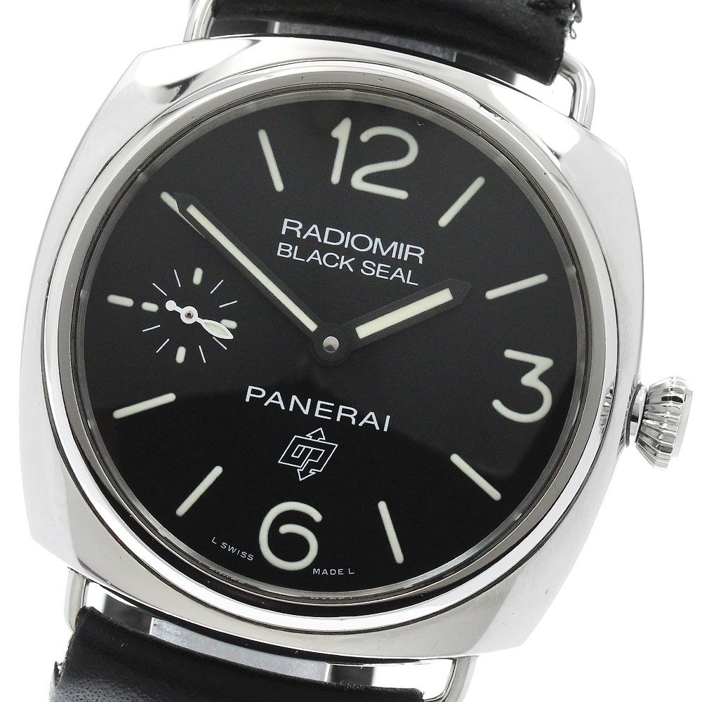 パネライ PANERAI PAM00380 ラジオミール ブラックシール ロゴ スモールセコンド 手巻き メンズ _962028【中古】