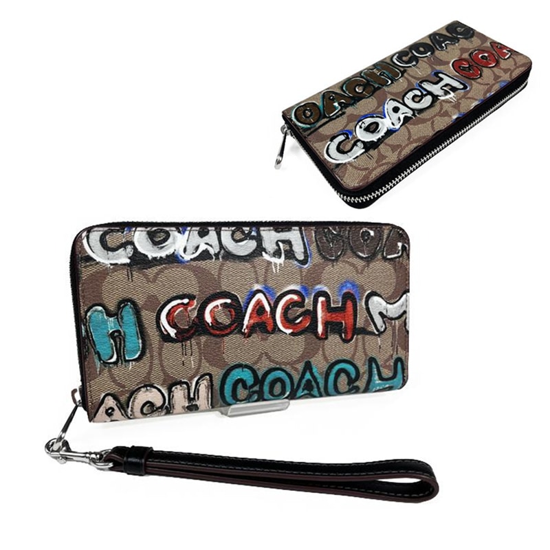 【20%再値下げショップクーポン発行中!】 即納 財布 長財布 CM837 SVOT8 ミント＆サーフ ロング ジップ アラウンド ウォレット コラボ レディース