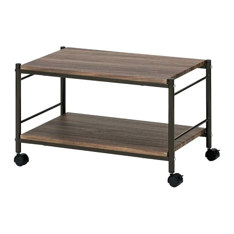 武田コーポレーション サイドテーブル ヴィンテージブラウン 65×45×38cm ヴィンテージ調 キャスター付 マルチテーブル T8-VCMT65BR