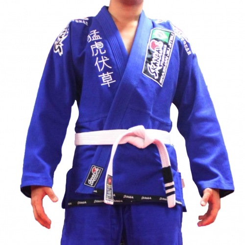 SKANDA Jiu Jitsu uniformコンペティション1ブルーパールウィーブリップスティックGIスリムフィット