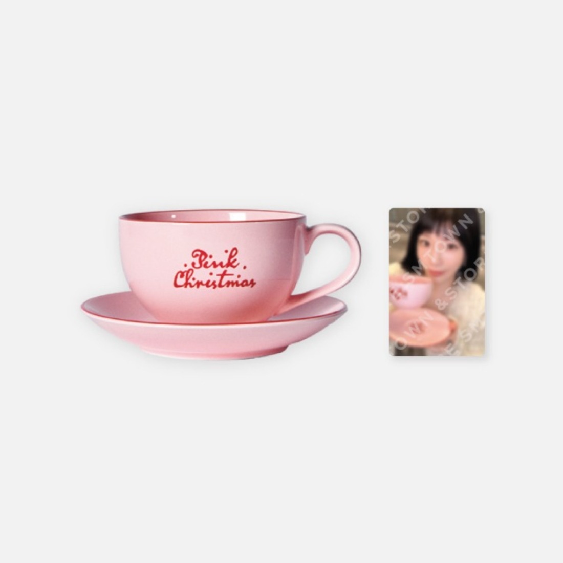 [公式] SNSD 2024 PINK CHRISTMAS CUP & SAUCER SET