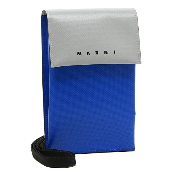 ショルダーバッグ トライベカ フォンケース 電話ケース ブルー シルバー メンズ TEMI0004A4 P5769 ZO673