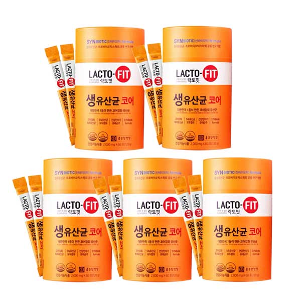 ラクトフィット 美味しい生乳酸菌コア2g（60包）／5本セット