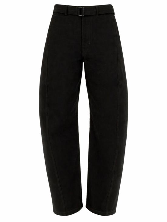 LEMAIRE Women Straight Pants PA326 LD1055BK999 BLACK