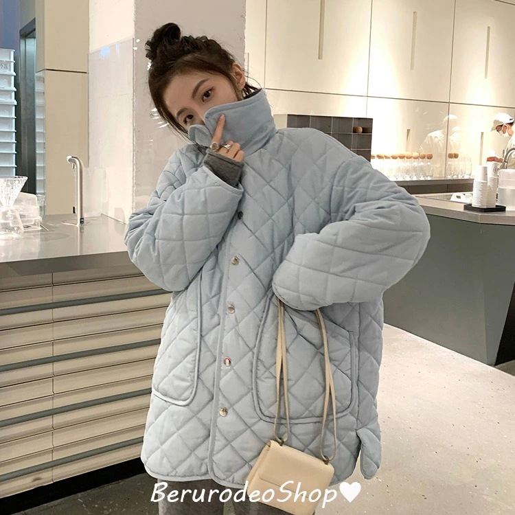 中綿ジャケット レディース ブルー 水色 ジャケット 20代 30代 軽量 中綿ジャケット 白 ホワイト アウター ショート丈 中綿コート 防寒服 冬服