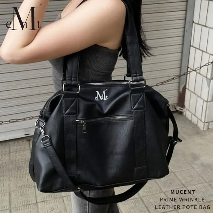 MUCENT(ムセント)/PRIME WRINKLE LEATHER TOTE BAG