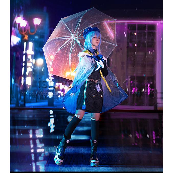 アークナイツ(明日方舟) 六星 水月 ミヅキ コスプレ衣装 cosplay ウィッグ 靴 ハロウィン 変装 仮装 アニメ ゲーム コスチューム パーティーグッ