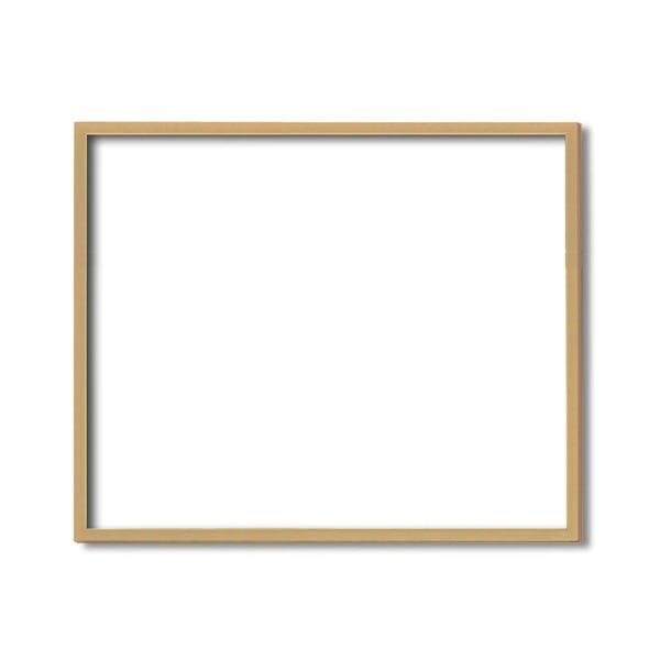 木製額色あせを防ぐUVカットアクリル デッサン額 大全紙サイズ（727545mm）木地 壁掛けひも付き 化粧箱入り