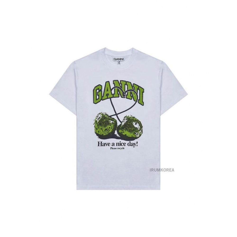 ガニ SS25 レディースチェリーグラフィック T シャツ T4291 151