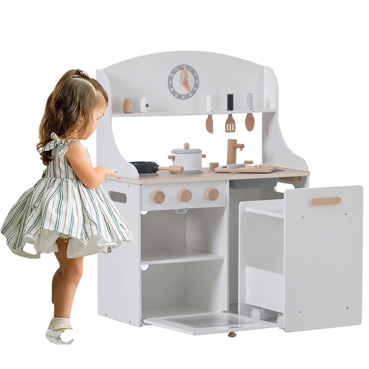 おままごと キッチン 台所 調理器具付き 調味料 食材 木製 誕生日 知育玩具 国内食品衛生法規格試験に合格 おもちゃ 子供用 ギフト クリスマスプレゼント お誕生日 国内発送