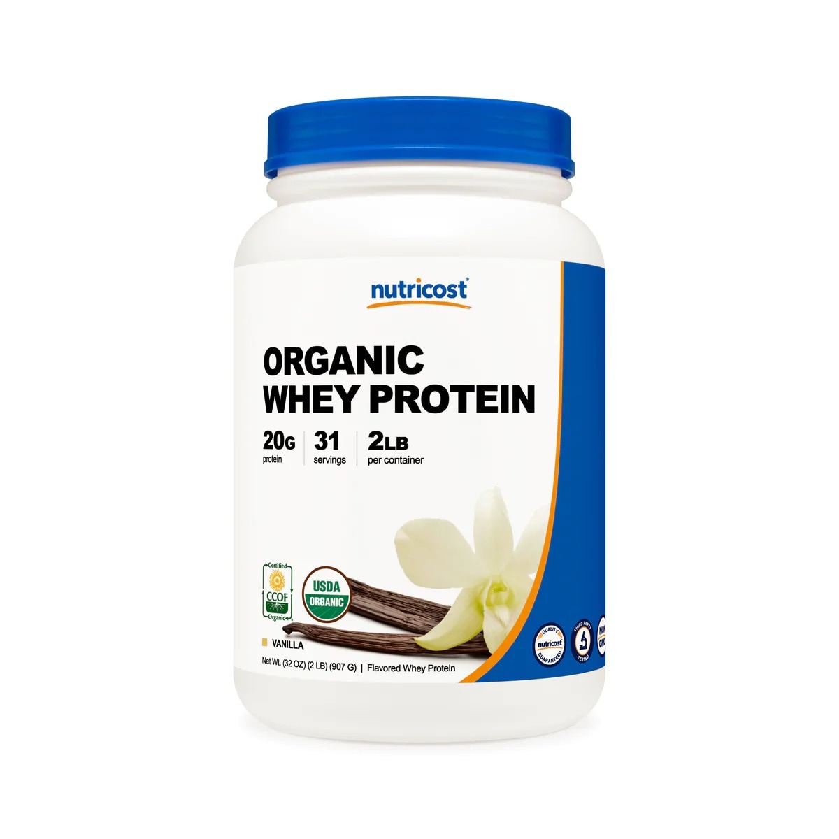 [USA] Nutricost ニュートリコスト Whey Protein Powder Vanilla (Organic) (2 LB)