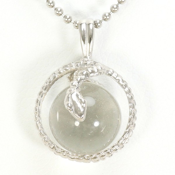 PT900 プラチナ PT850 ネックレス クォーツ 約50cm ジュエリー 中古