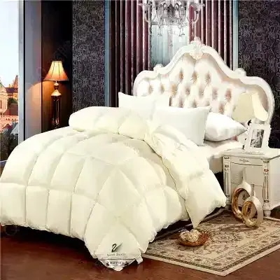 冬季厚手羽毛布団95ホワイトベルベット200*230サイズ 春秋布団厚手保温冬布団羽毛布団芯シングル掛け布団-93