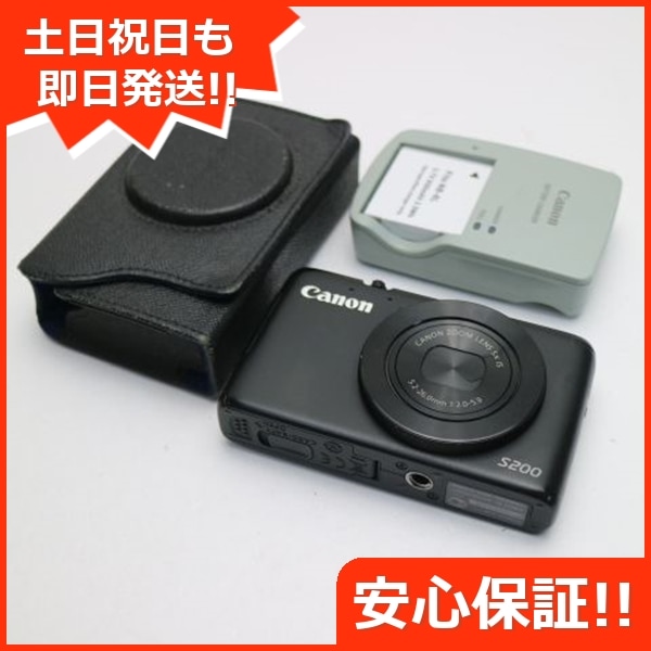 美品 PowerShot S200 ブラック デジカメ Canon 16