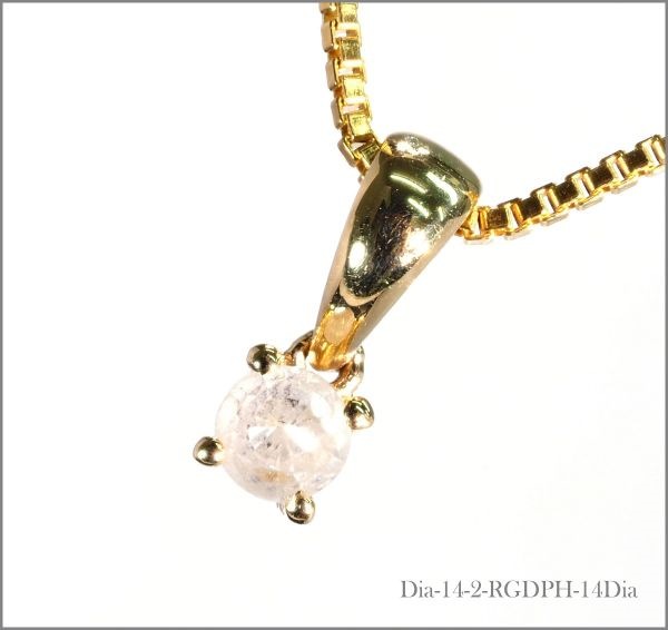 天然 ダイヤモンド ネックレス ファンシーカット 0.17ct K18YG 18金製品 74