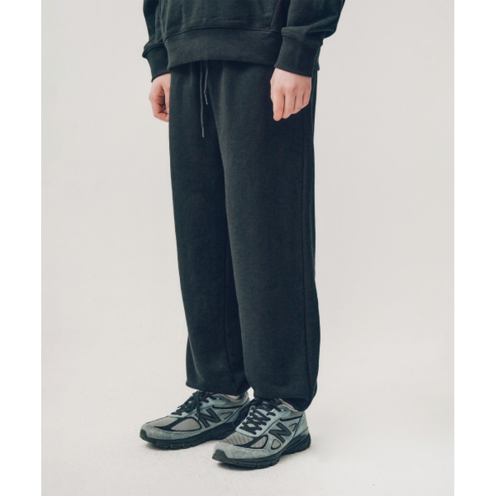 YALE スモールツートンアーチスウェットパンツ_ブラック