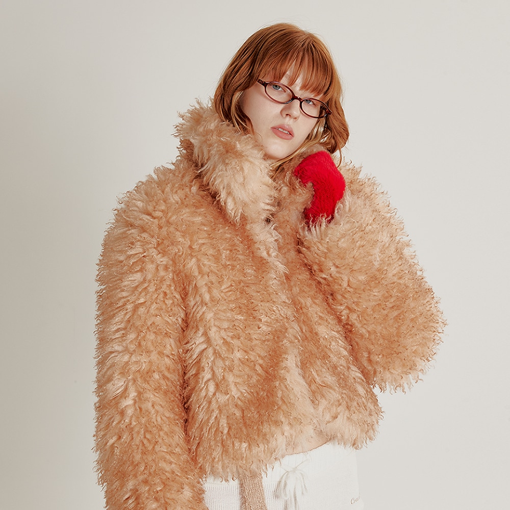 TWO-TONE HEAVY FUR JACKET
