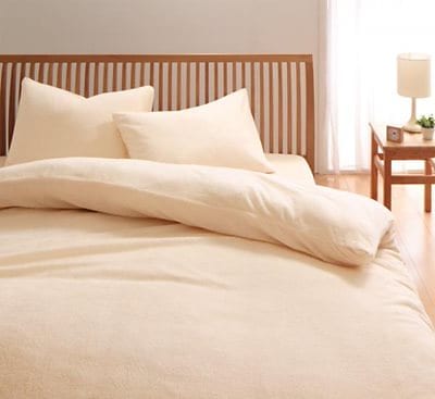 20色から選べる！365日気持ちいい！コットンタオルのカバーリング [掛布団カバーのみ] キング アイボリー