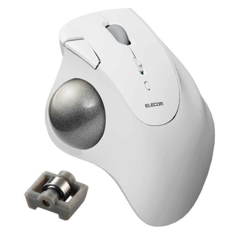 エレコム　ELECOM　マウス トラックボール IST ベアリングモデル [IR LED /無線(ワイヤレス) /5ボタン /Bluetooth] ホワイト　M-IT11BRWH