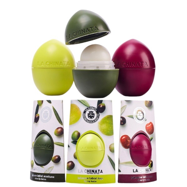 La Chinata(ラ チナータ) 3種リップバーム3本セット(10gX3本) Lip Balm オリーブオイルの老舗ブランド 乾燥唇 高い保湿力 スペイン Spain