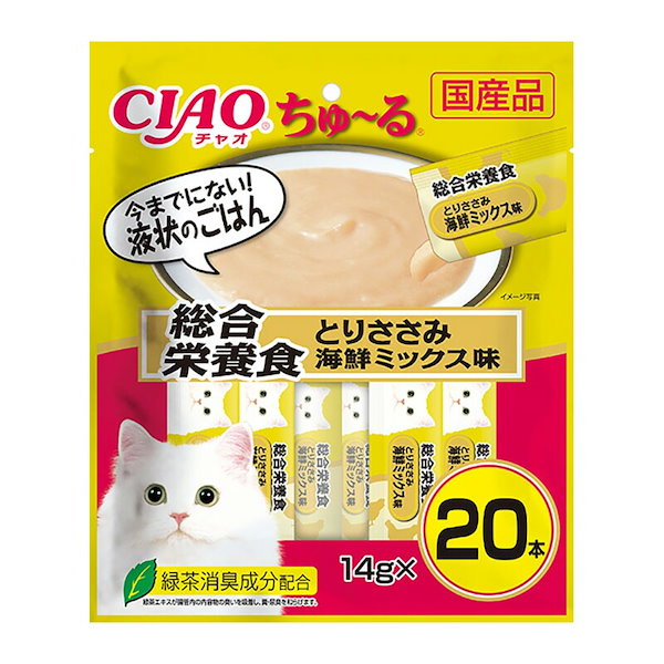 チャオ エナジーちゅーる 4種640本セット CIAO エナジーちゅ～る かつお | 商品情報 - キャットフード