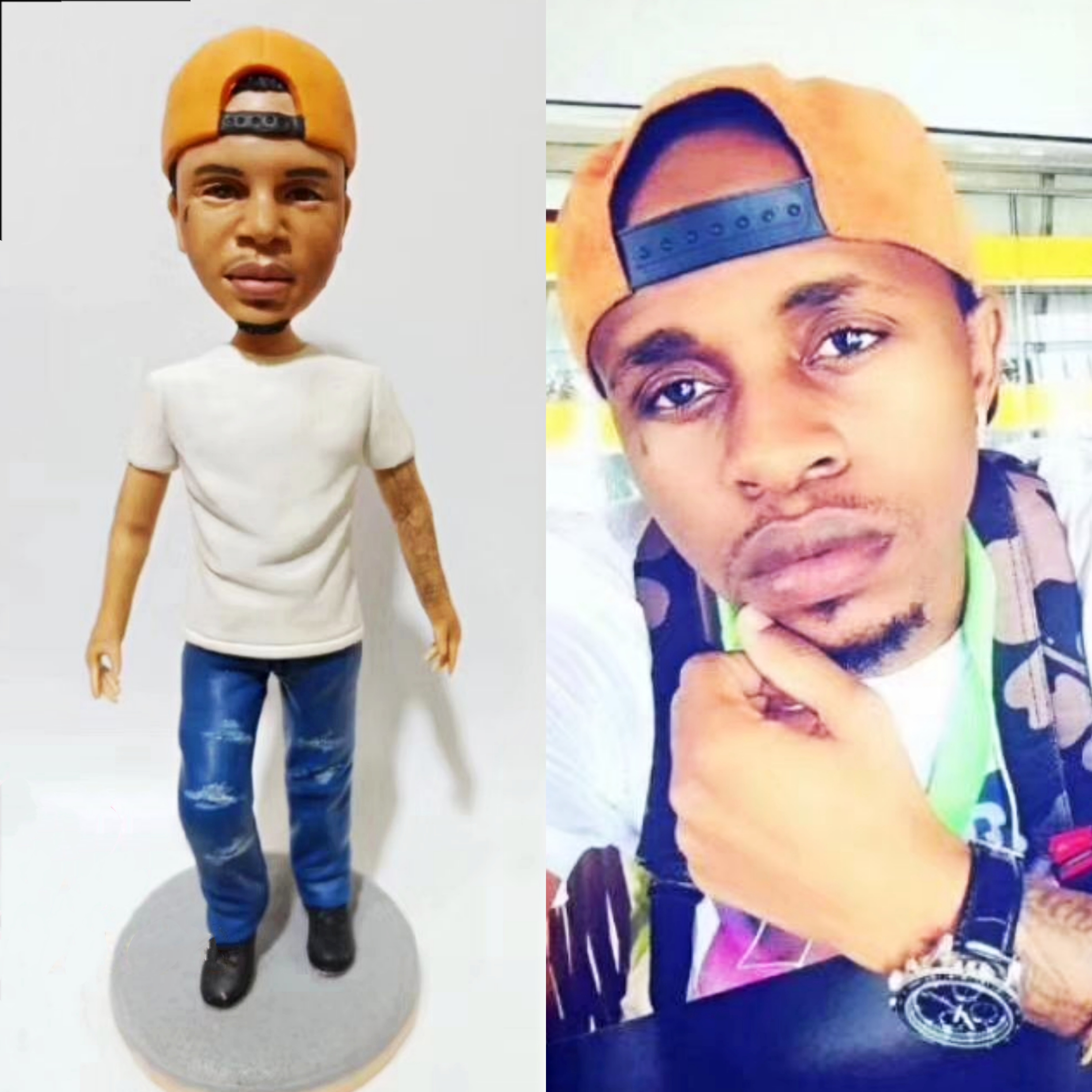 【オーダーメイド】3D肖像画 似顔絵 人形 フィギュア 彼氏 彼女 誕生日 ケーキトッパー 記念日 カップル 友達 プレゼント