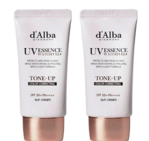 dAlba ダルバ ウォーターフル ピンク トーンアップ 日焼け止め 50ml+50ml