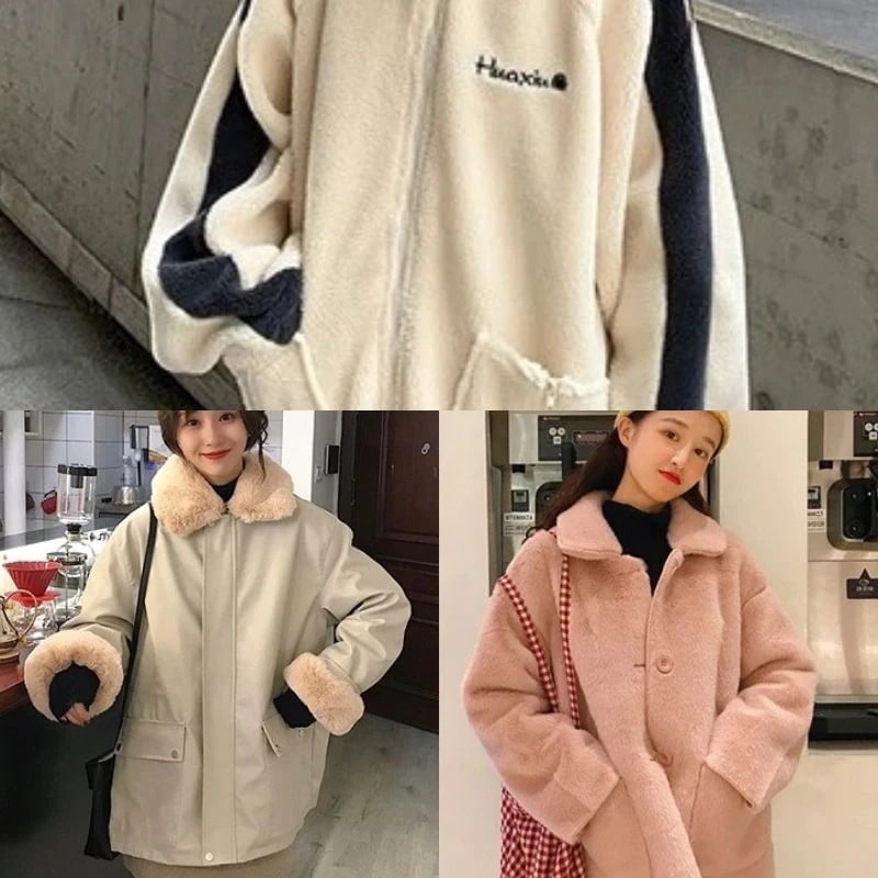 韓国版ファッション超流行ジャケットのした皮のコートが可愛い BF風VIP犬のウワバミ風した毛皮のコート 4,519円