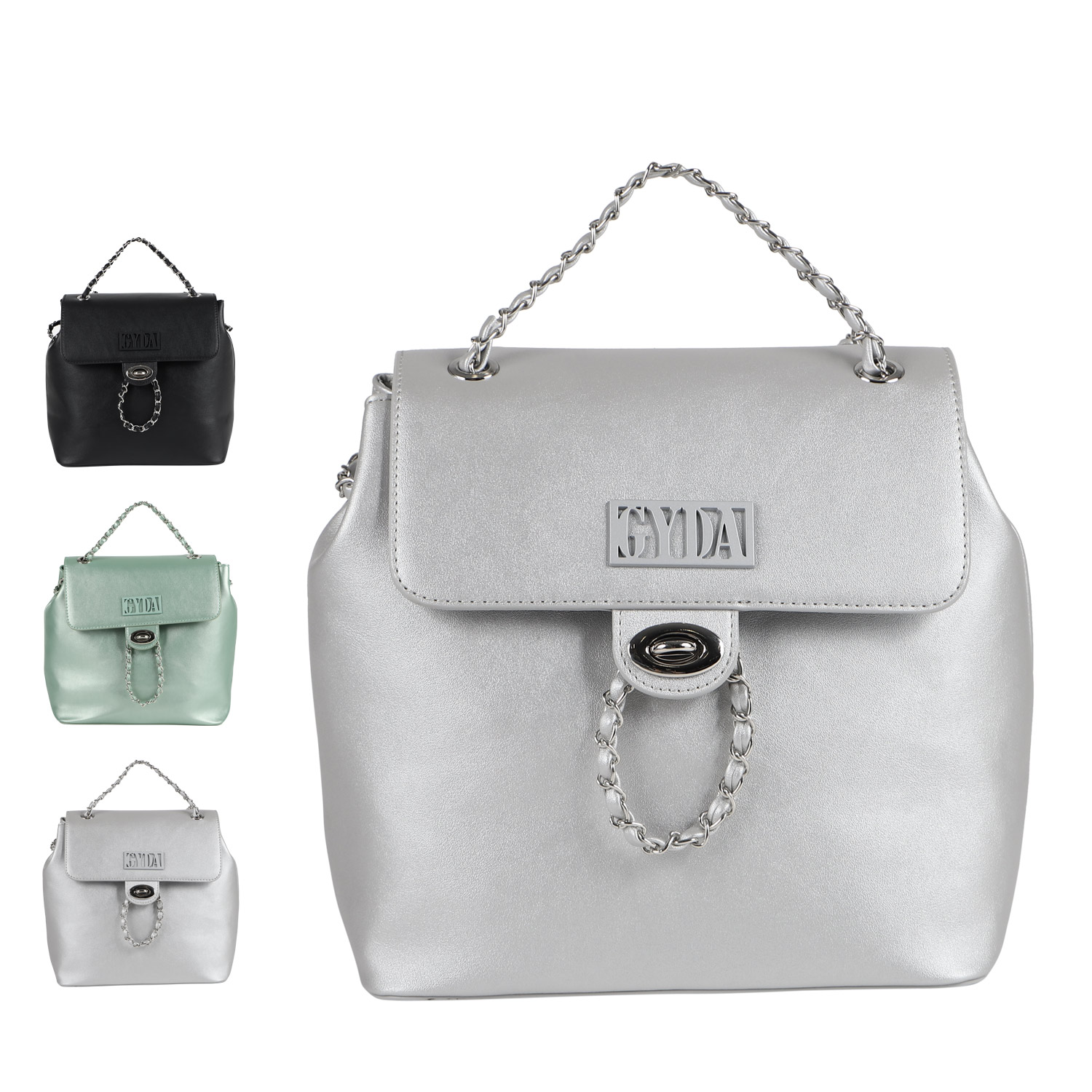 リュック バッグ バックパック レディース FRAME METAL ブラック グリーン グレー 黒 GY-B205