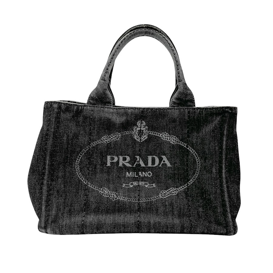 PRADA　プラダ　バッグ　カナパ　ショルダーバッグ　ブラック PRADA カナパ ブラック ハンドバッグ ショルダーバッグ、！