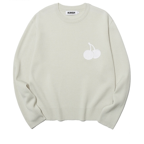 22SS 新作 UNI MIDDLE CHERRY KNIT [IVORY] 韓国正規品