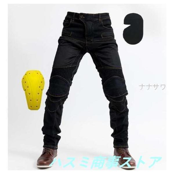 メッシュ通気夏 ライダース レーシング ツーリング オールシーズン膝用プロテクター装備付きデニム パンツサイズ 選択S-3XL