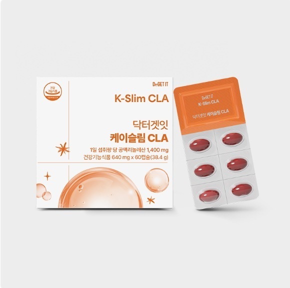 次世代ダイエットサプリ Kスリム CLA 体重・体脂肪ダウン！効果認定済み 1箱（60カプセル）
