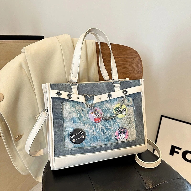 痛バッグ 新作 バッグ ショルダーバッグ 人気 カレッジスタイル スデント スクールバッグ 大容量