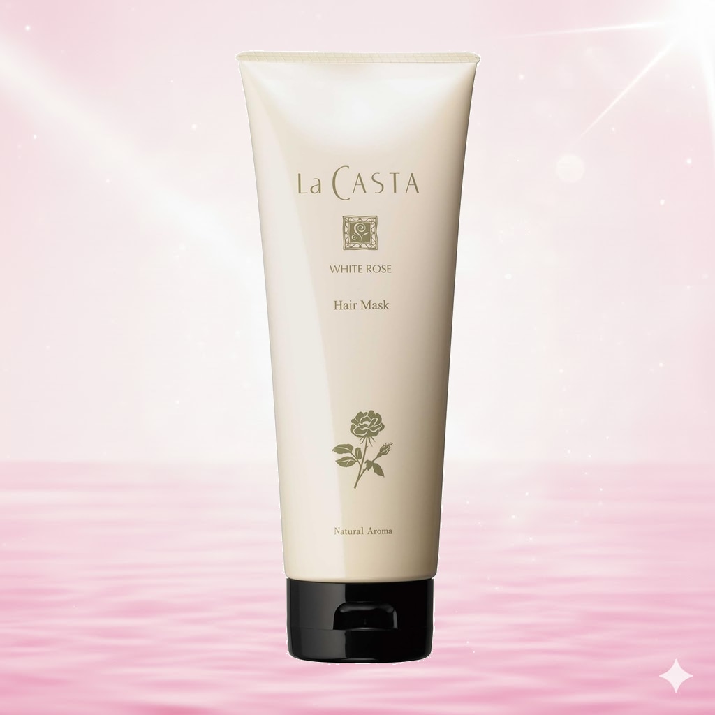 La CASTA (ラ・カスタ) ホワイトローズ ヘアマスク (ヘアトリートメント) 【 みずみずしい ローズの香り 】 乾燥に負けない毛先までうるおう髪へ