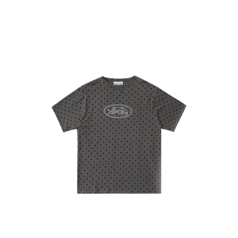 ミスティックベーシックTシャツ - チャコールドット